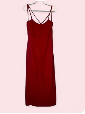 Vintage 90’s Versus By Gianni Versace Scarlett Red Formal Maxi Dress Size 46